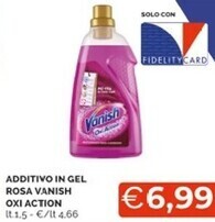 Mercatò Vanish additivo in gel rosa oxi action offerta