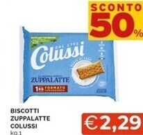 Mercatò Colussi biscotti zuppalatte offerta