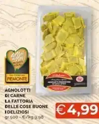 Mercatò La fattoria delle cose buone agnolotti di carne i deliziosi offerta