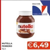 Mercatò Ferrero nutella offerta