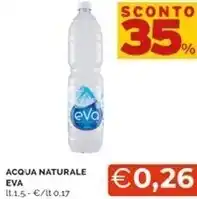 Mercatò Eva acqua naturale offerta