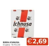 Mercatò Ichnusa birra offerta