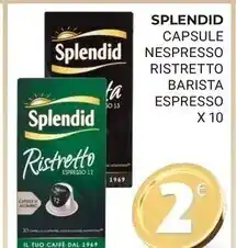 Eté Splendid capsule nespresso ristretto barista espresso x 10 offerta