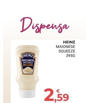 Eté Heinz maionese squeeze offerta