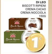 Di leo biscotti ripieni crema cacao crema nocciola