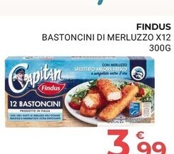 Eté Findus bastoncini di merluzzo x12 offerta