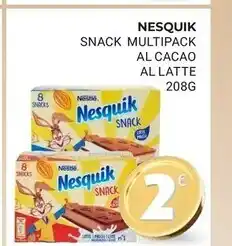 Eté Nesquik snack multipack al cacao al latte offerta