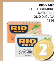 Eté Rio mare filetti sgombro naturale olio di oliva offerta