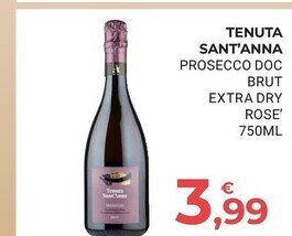 Tenuta sant'anna prosecco doc brut extra dry rose
