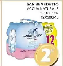 Eté San benedetto acqua naturale ecogreen offerta