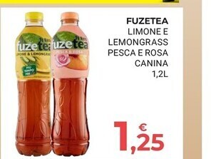 Eté Fuzetea limone e lemongrass pesca e rosa canina offerta