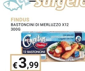 Eté Findus bastoncini di merluzzo offerta