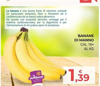 Eté Banane di manno offerta