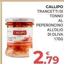 Eté Callipo trancetti di tonno al peperoncino all'olio di oliva offerta