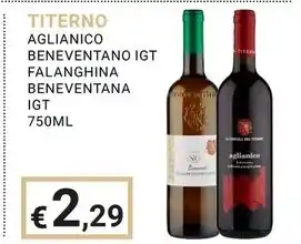 Titerno aglianico beneventano igt falanghina beneventana igt