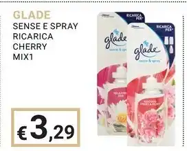 Sc johnson glade sense e spray ricarica cherry