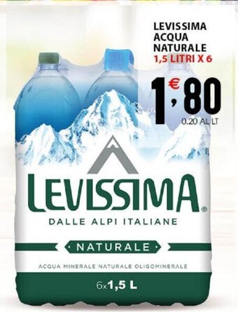 Levissima Acqua Naturale 1,5 Litri x 6