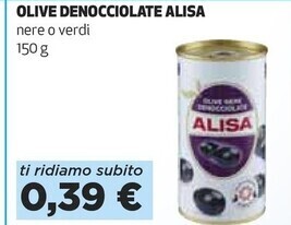 Coop Alisa olive denocciolate offerta
