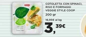 Coop Coop cotoletta con spinaci offerta