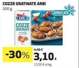 Coop Arbi cozze offerta