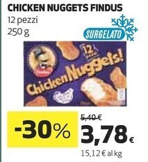 Coop Findus chicken nuggets offerta
