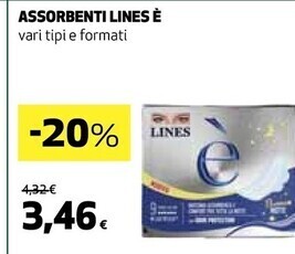 Coop Lines assorbenti è offerta