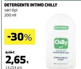 Coop Chilly detergente intimo offerta