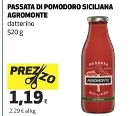Coop Agromonte passata di pomodoro siciliana offerta