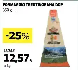 Coop Trentingrana formaggio dop offerta