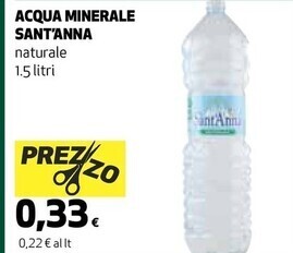 Coop Sant'anna acqua minerale offerta