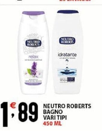 Sisa Neutro Roberts Bagno Vari Tipi 450 ml offerta