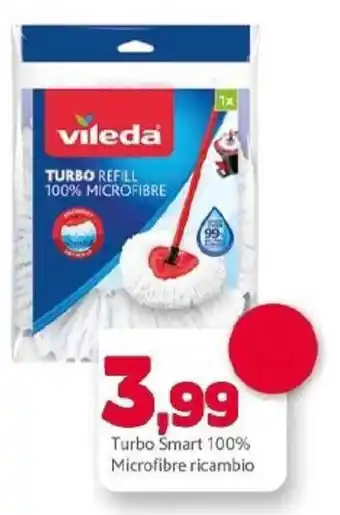 Opportunity Shop Vileda Turbo Smart 100% Microfibre ricambio offerta