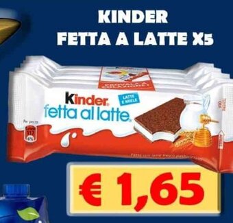 A Casa Mia Kinder Fetta a Latte x5 offerta