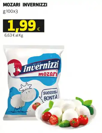 Coop Invernizzi Mozari g 100 x 3 offerta