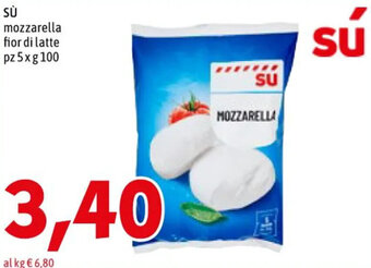 MEGA Sù mozzarella fior di latte pz 5 x g 100 offerta