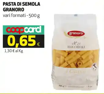 Coop Granoro Pasta di Semola 500 g offerta