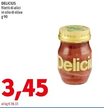Delicius filetti di alici in olio di oliva g 90