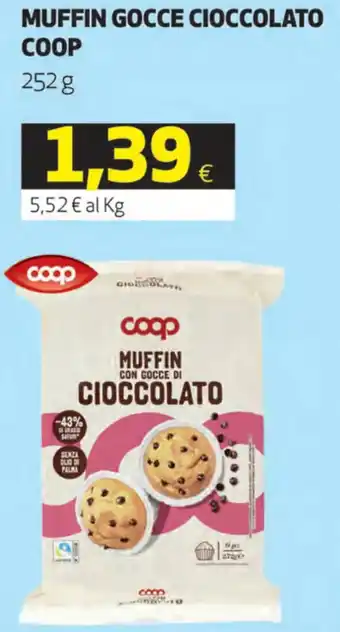 Coop Coop Muffin Gocce Cioccolato 252 g offerta
