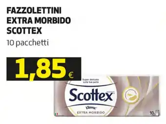 Coop Scottex Fazzolettini Extra Morbido 10 pacchetti offerta