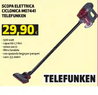 Coop Telefunken Scopa Elettrica Ciclonica M07441 offerta