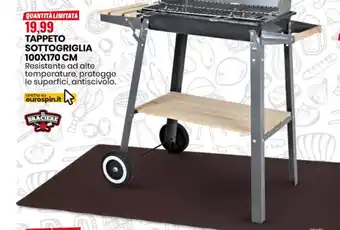 Eurospin Il Braciere Tappeto Sottogriglia 100x170 cm offerta
