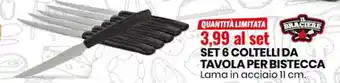 Il Braciere Set 6 Coltelli da Tavola per Bistecca