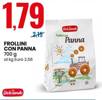 Eurospin Dolciando Frollini con Panna 700 g offerta