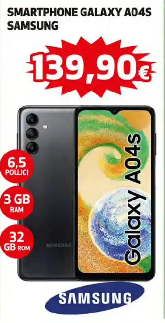 Coop Samsung Smartphone Galaxy A04S offerta