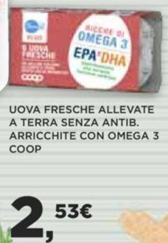 Ipercoop Coop Uova Fresche Allevate A Terra Senza Antib. Arricchite con Omega 3 offerta