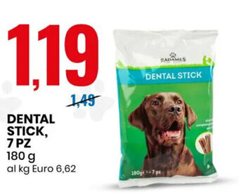 Eurospin Radames Dental Stick, 7 pz 180 g offerta