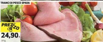 Ipercoop Tranci di Pesce Spada offerta