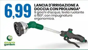 Eurospin Euro Garden Lancia D'Irrigazione a Doccia con Prolunga offerta