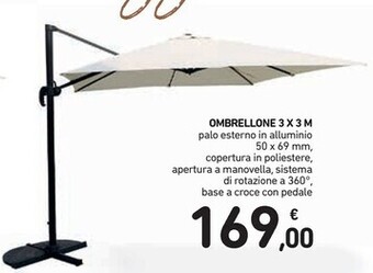 Spazio Conad Ombrellone 3 x 3 m offerta