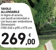 Spazio Conad Tavolo allungabile offerta
